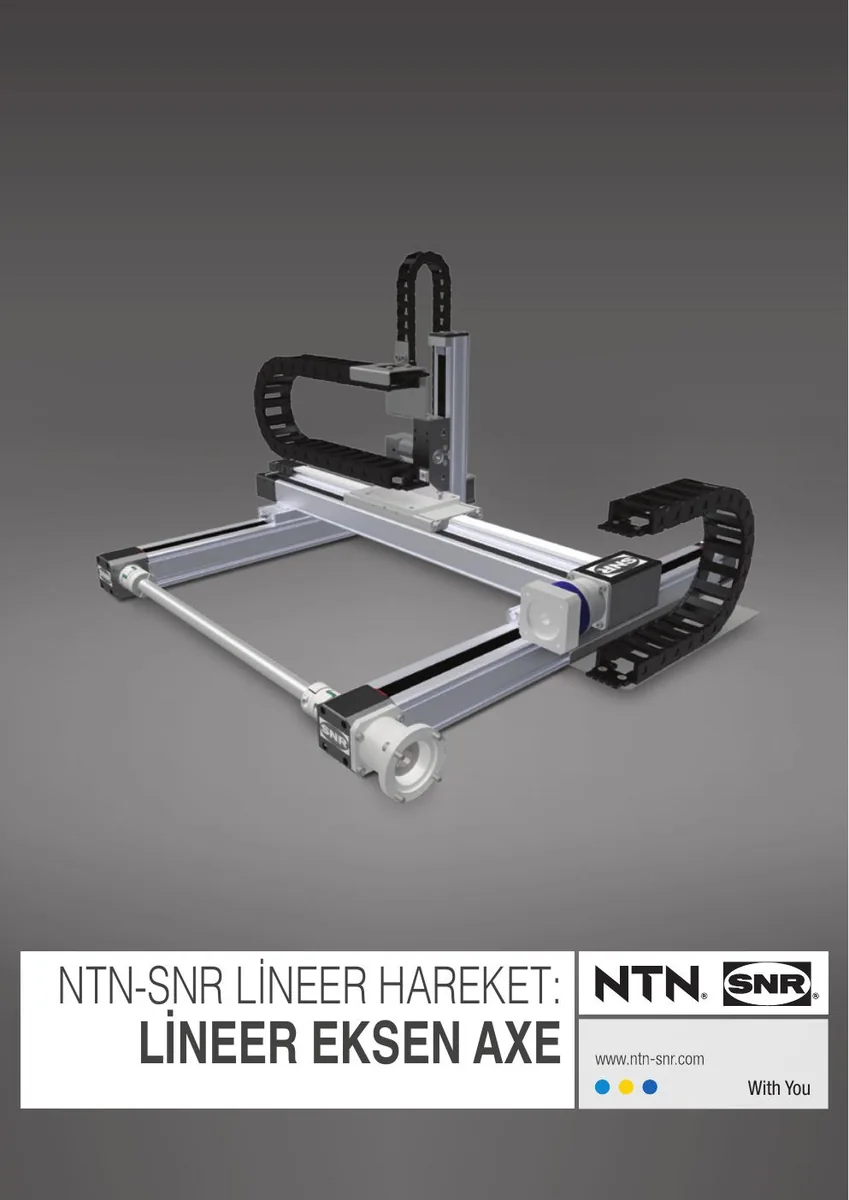 NTN-SNR Lineer Eksen AXE katalog kapağı